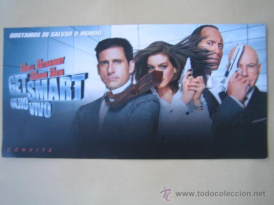 Flyers Publicitaires de Films Anciens: superagente 86 - folleto de mano invitacion al preestreno en portugal