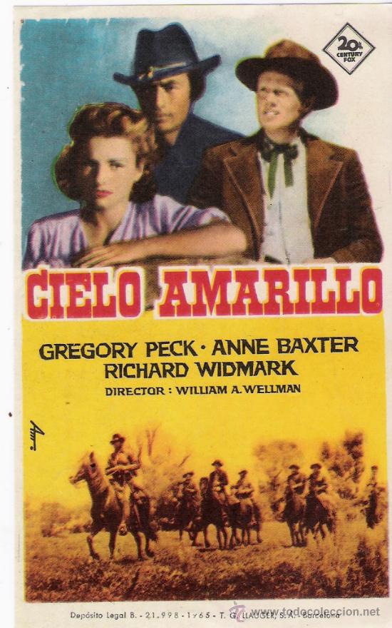 Cine: --PROGRAMA DE CINE--CIELO AMARILLO - Foto 1