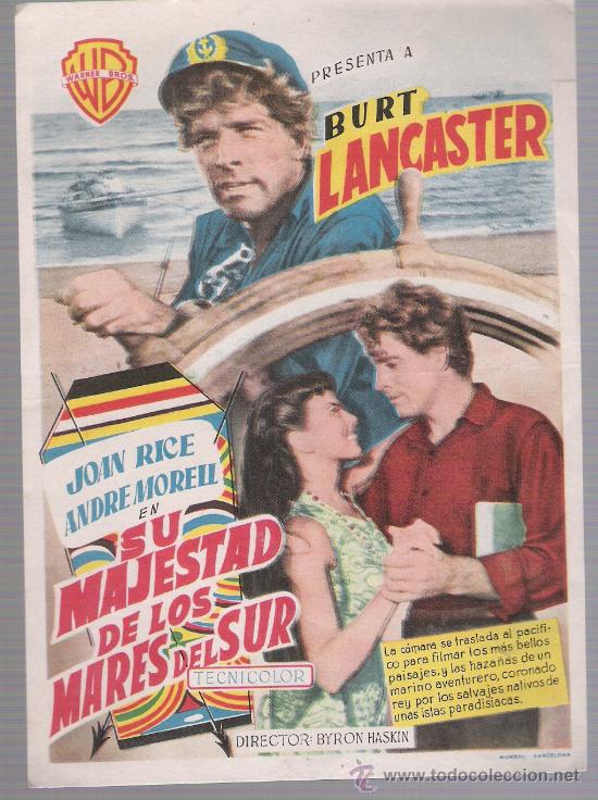 Cine: Su Majestad de los mares del Sur. Sencillo de WB. - Foto 1