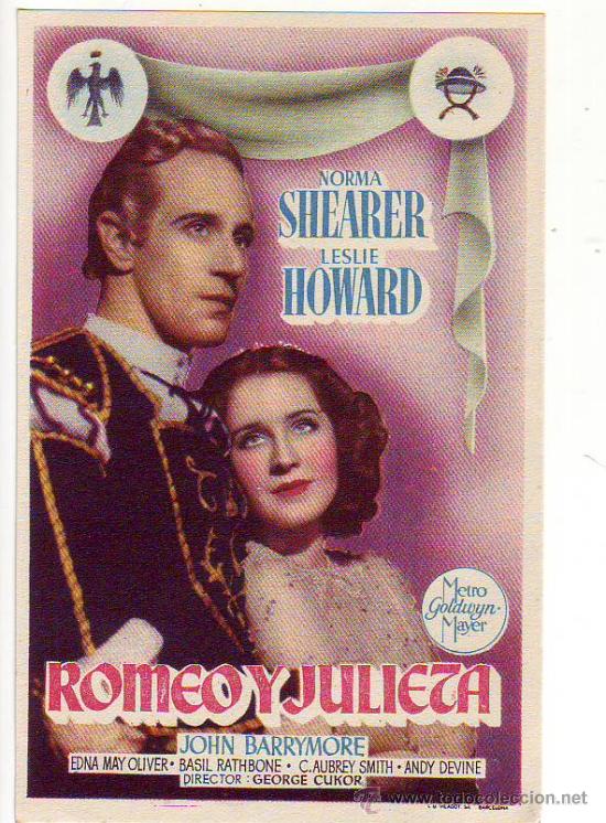 Cine: romeo y julieta - norma shearer - leslie howard