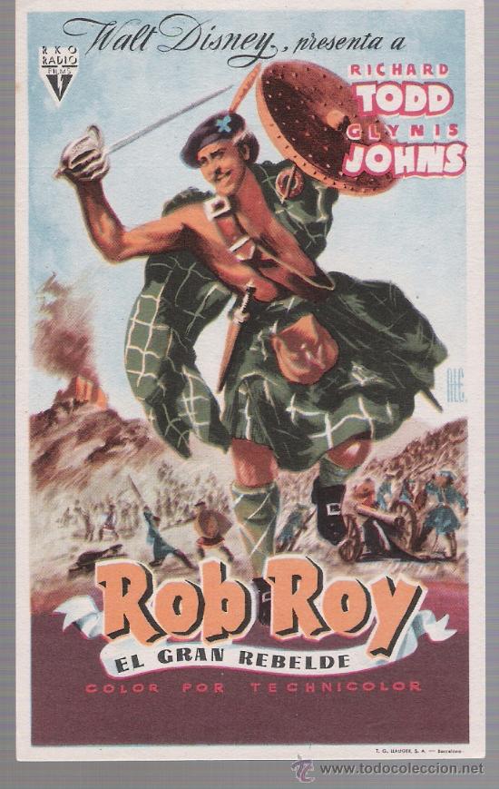 Cine: Rob Roy. Sencillo de RKO RAdio. - Foto 1
