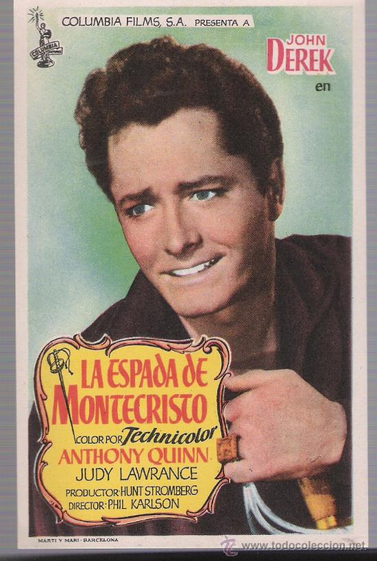 Cine: La Espada de Montecristo. Sencillo de Columbia. - Foto 1