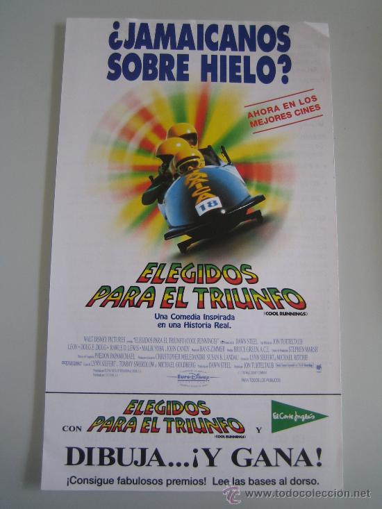 Cine: elegidos para el triunfo- folleto de mano concurso del estreno