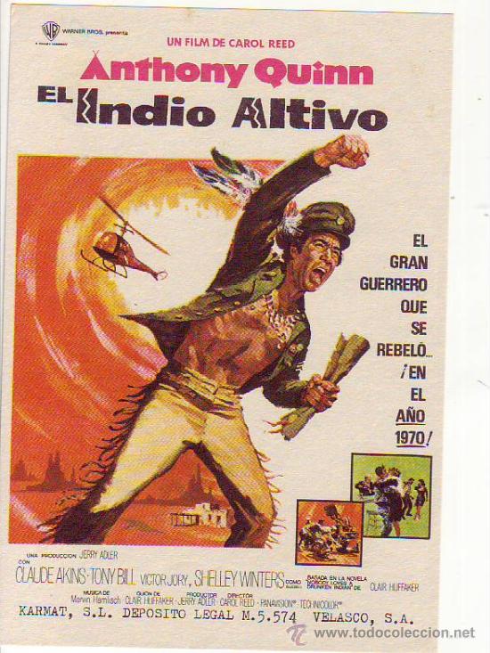 Cine: el indio altivo - antohony quinn