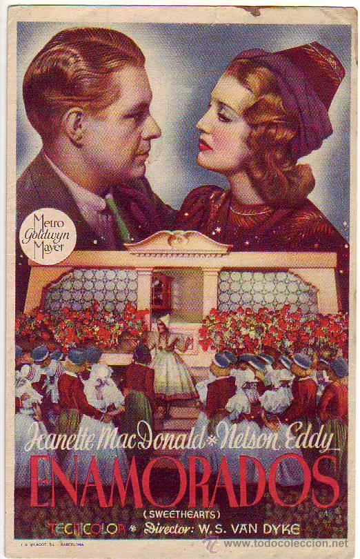 Cine: enamorados - jeanette mac donald - nelson eddy