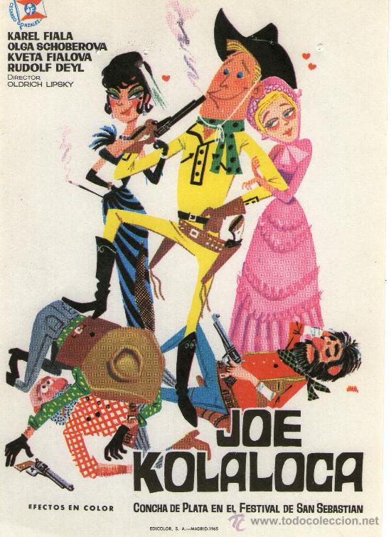 Flyers Publicitaires de Films Anciens: joe kolaloca, concha de plata en el festival de san sebastian, a&ntilde;o 1965