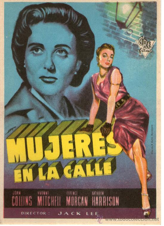 Flyers Publicitaires de Films Anciens: folleto de la pelicula. mjeres en la calle- jack lee-