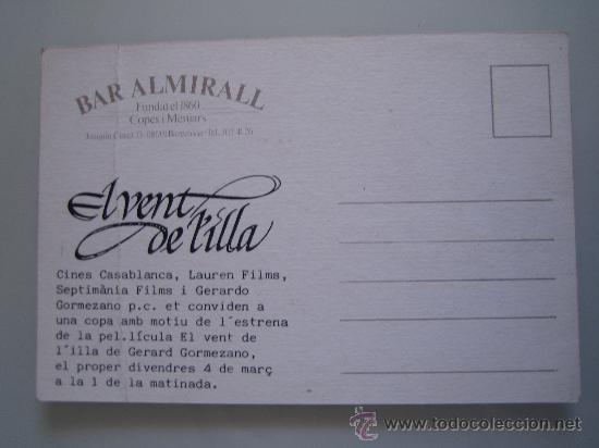 Cine: el vent de l'illa - folleto de mano invitacion del estreno - lauren films