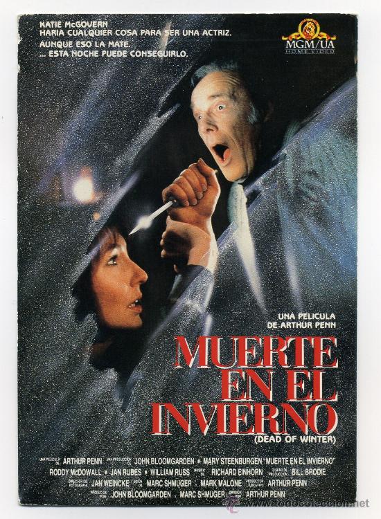 Cine: MUERTE EN EL INVIERNO, con Roddy McDowall. POSTAL. - Foto 1