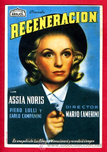 Cine: REGENERACION , COLOR AZUL , SENCILLO, ORIGINAL, ARAJOL 104