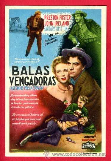 Cine: BALAS VENGADORAS , ORIGINAL, ARAJOL 125