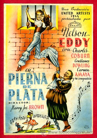 Cine: PIERNA DE PLATA  , SENCILLO GRANDE , ORIGINAL, ARAJOL 138