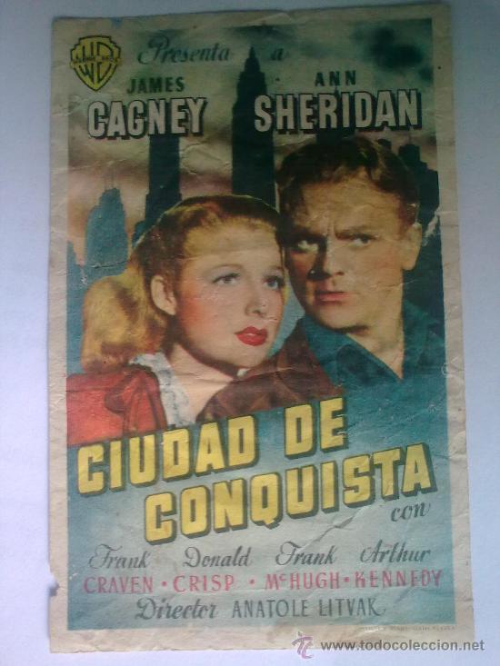 Cine: FOLLETO DE MANO, CIUDAD DE COSQUISTA, CON PUBLICIDAD