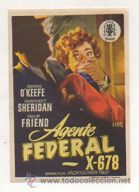 Kino: AGENTE FEDERAL X-678. CINE PICAROL.