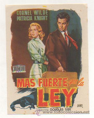 Kino: MAS FUERTE QUE LA LEY. CINE PICAROL.