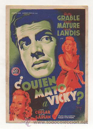 Cine: &iquest;QUIEN MAT&Oacute; A VICKY?. (SOLIG&Oacute;)