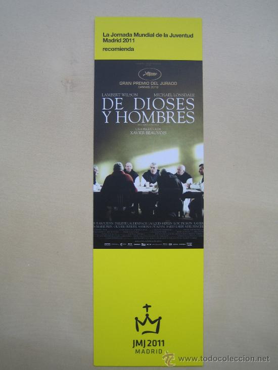 Cine: de dioses y hombres-  folleto de mano en formato punto de libro original del estreno