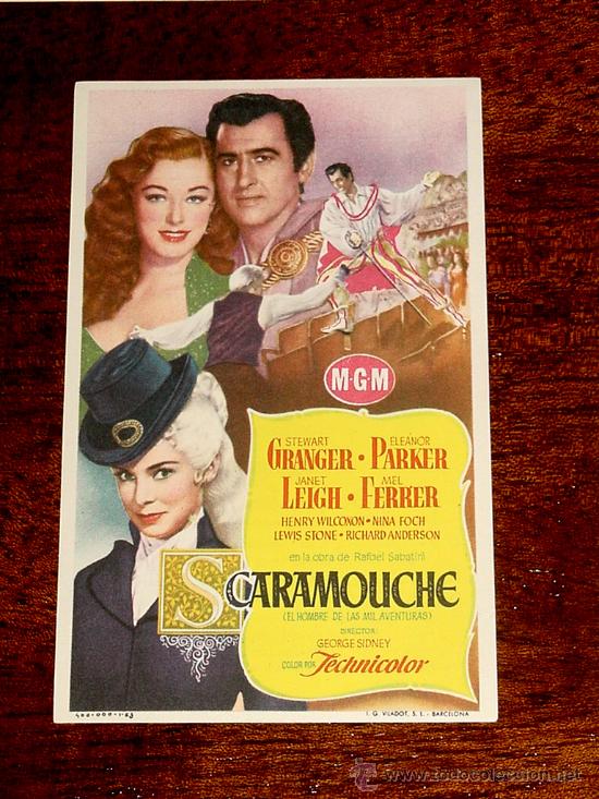 Kino: PROGRAMA DE CINE SCARAMOUCHE - CON PUBLICIDAD DE CINE RIALTO.