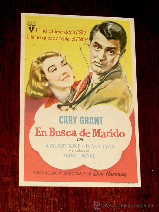 Kino: PROGRAMA DE CINE EN BUSCA DEL MARIDO - CON PUBLICIDAD DE CINE RIALTO.