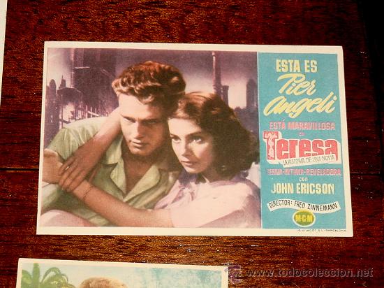Kino: PROGRAMA DE CINE TERESA LA HISTORIA DE UNA NOVIA - CON PUBLICIDAD DE CINE RIALTO - VILLANUEVA DE LA