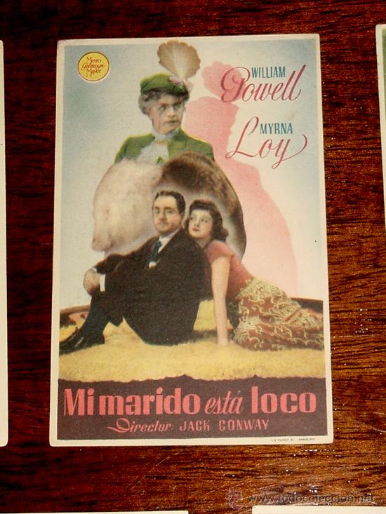 Kino: PROGRAMA DE CINE MI MARIDO ESTA LOCO - CON PUBLICIDAD DE CINE RIALTO - VILLANUEVA DE LA SERENA.