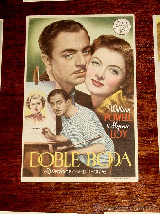Kino: PROGRAMA DE CINE DOBLE BODA - CON PUBLICIDAD DE CINE RIALTO - VILLANUEVA DE LA SERENA.