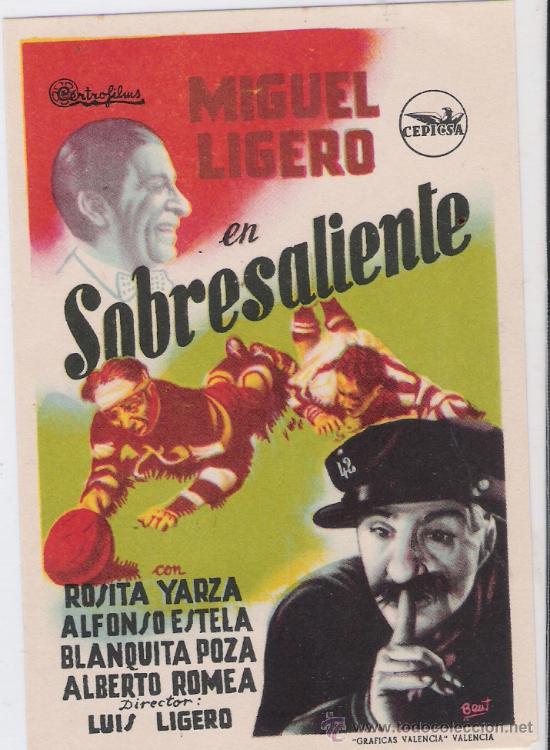 Foglietti di film di film antichi di cinema: sobresaliente