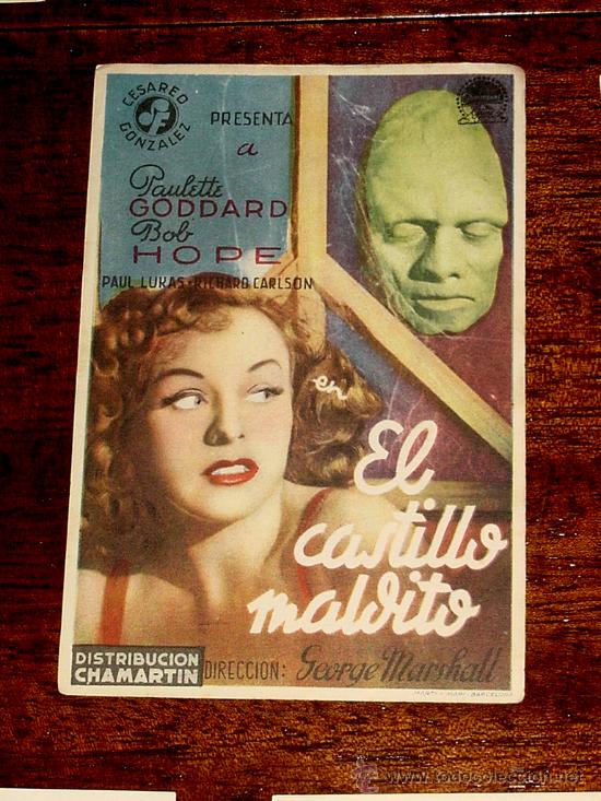 Cine: ANTIGUO PROGRAMA DE CINE EL CASTILLO MALDITO - SIN PUBLICIDAD. - Foto 1