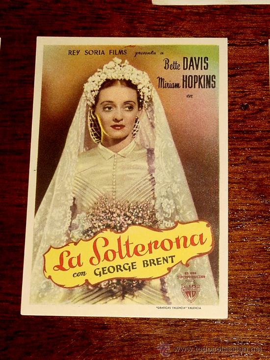 Cine: ANTIGUO PROGRAMA DE CINE LA SOLTERONA - SIN PUBLICIDAD. - Foto 1