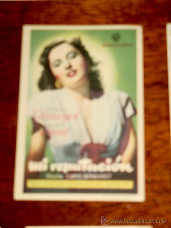 Cine: ANTIGUO PROGRAMA DE CINE MI REPUTACION - SIN PUBLICIDAD. - Foto 1