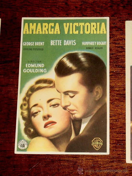 Cine: ANTIGUO PROGRAMA DE CINE AMARGA VICTORIA - SIN PUBLICIDAD. - Foto 1