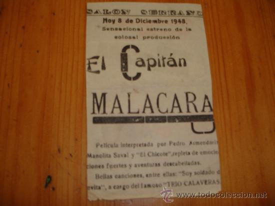Cine: EL CAPITAN MALACARA, PEDRO ARMENDARIZ (SALON SERRANO) - Foto 2