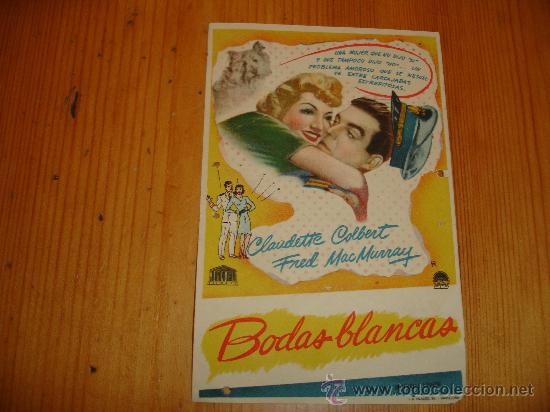 Cine: BODAS BLANCAS CON CLAUDETTE COLBERT - Foto 1