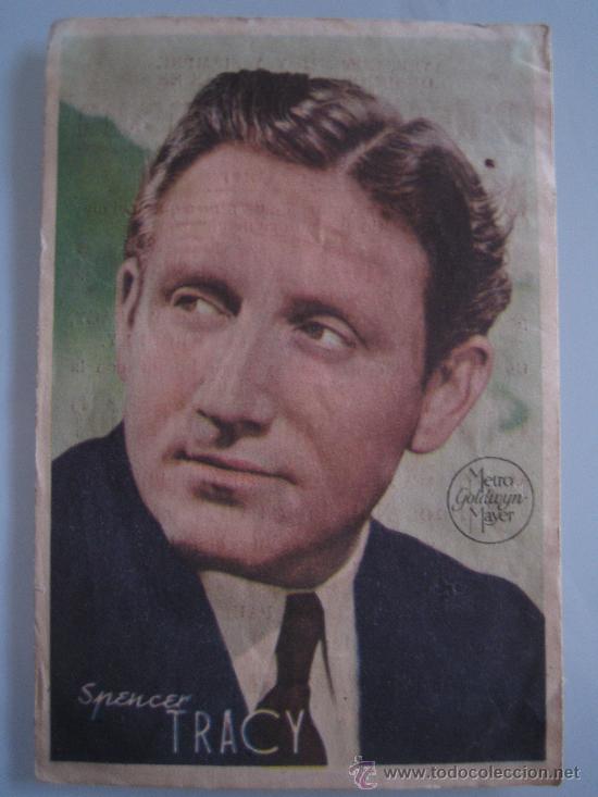 Kino: capitanes intrepidos spencer tracy metro- folleto de mano original