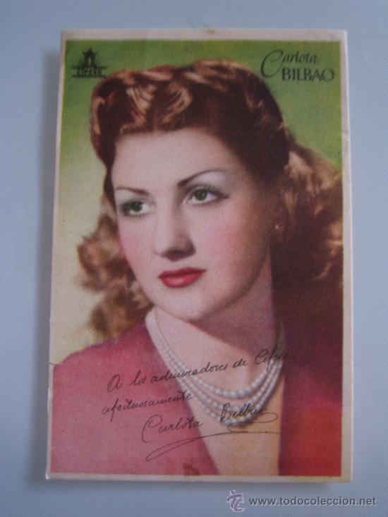 Kino: carlota bilbao cifesa - folleto de mano original