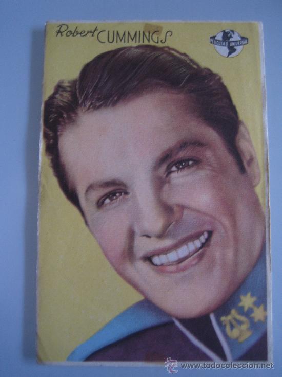 Cine: robert cummings universal - folleto de mano original - Foto 1