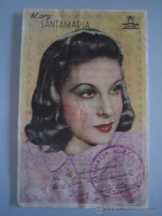 Kino: mary santamaria cifesa - folleto de mano original