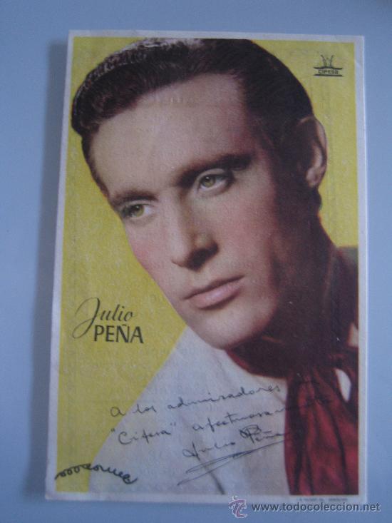 Kino: julio pe&ntilde;a cifesa - folleto de mano original