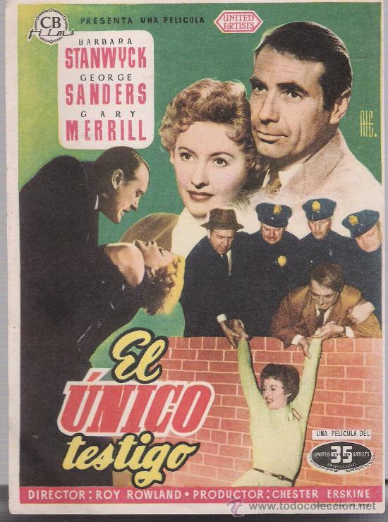 Cine: El &uacute;nico testigo. Sencillo de CB Films. - Foto 1