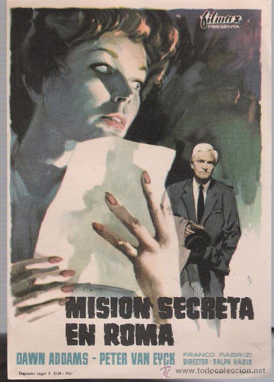 Cine: Misi&oacute;n secreta en roma. Sencillo de Filmax. - Foto 1