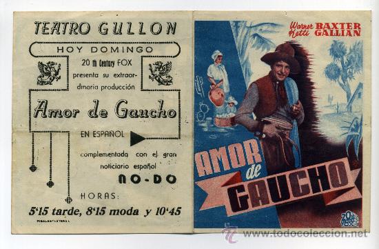 Cine: AMOR DE GAUCHO, con Rita Cansino. - Foto 1