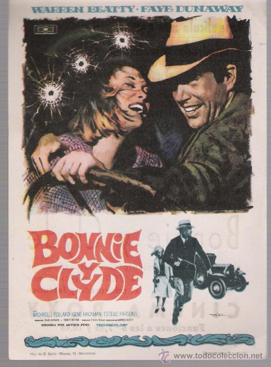 Cine: Bonnie y Clyde. Programa sencillo. Cinema Roxy. - Foto 1