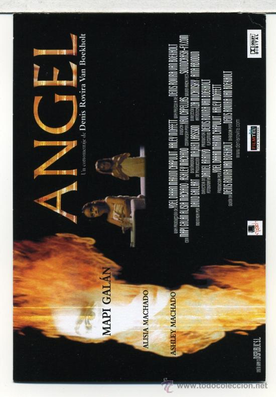 Flyers Publicitaires de Films Anciens: ANGEL, con Alisia Machado.