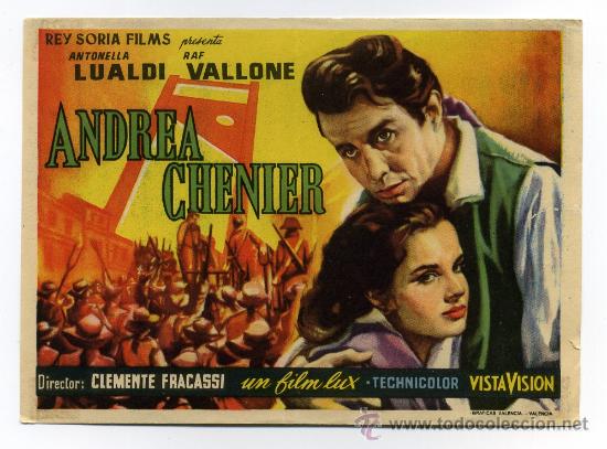 Cine: ANDREA CHENIER, con Raf Vallone . - Foto 1