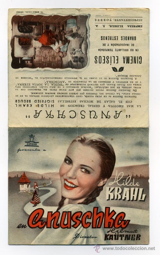 Cine: ANUSCHKA, con Hilda Krahl. - Foto 1