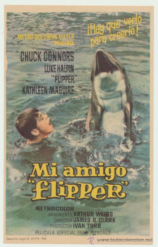 Cine: Mi amigo Flipper. Sencillo de MGM. - Foto 1