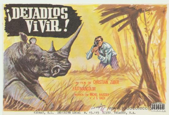 Cine: Dej&aacute;dlos vivir. Sencillo de Mercurio. - Foto 1