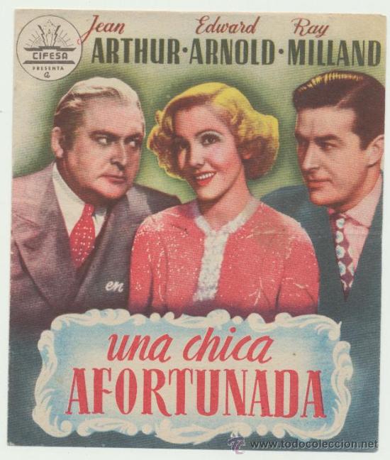 Cine: Una chica afortunada. Doble de Cifesa. - Foto 1