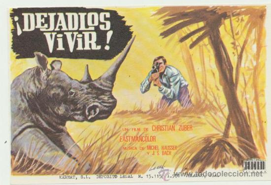 Cine: Dej&aacute;dlos vivir. Sencillo de Mercurio. - Foto 1
