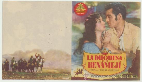 Cine: La duquesa de Benamej&iacute;. Doble de Cifesa. - Foto 1